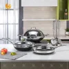 Honeycomb Stainless Steel Non Stick Wok Manufacturer