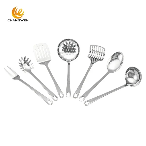 Stainless steel kitchen utensils set