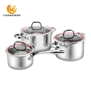 Stainless Steel Stock Pot With Glass Lid