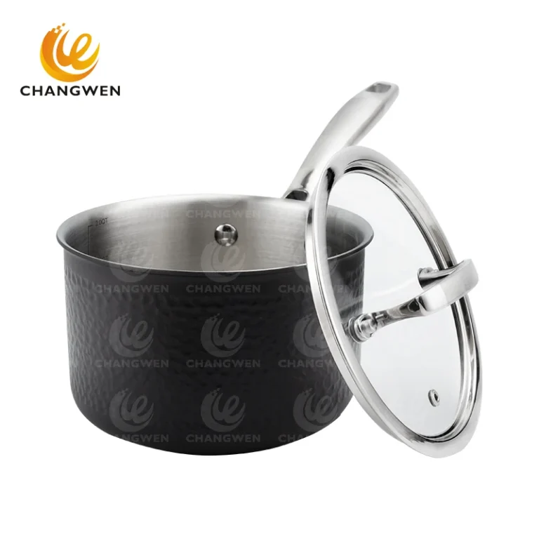 Tri-Ply Stainless Steel Hammered Kitchen Cookware manufacturers