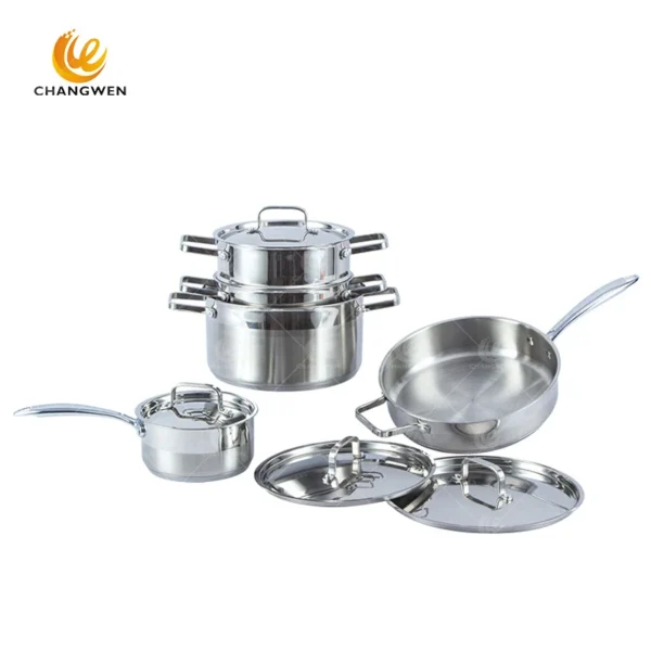 stainless steel pots and pans without aluminum