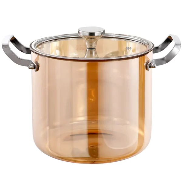 amber high borosilicate glass pot