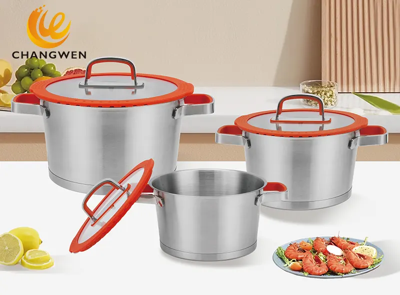 stainless steel pot and pan set