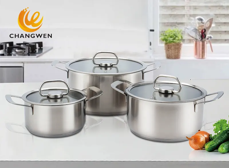 stainless steel pot pan set