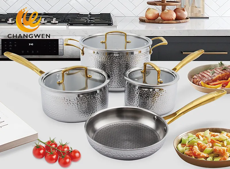 stainless steel pots and pans set